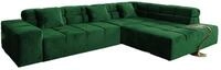 ECKSOFA NEVADA Smaragdgr&uuml;n Velvet