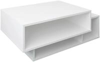 Couchtisch Runila Wei&szlig; 3 F&auml;cher