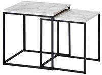 Satztisch "WL5.983", 2-er Set, Marmoroptik