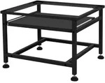 WASCHMASCHINEN UNTERGESTELL mit Ablage ausziehbar Schwarz 62,5x50,1x40,5 cm