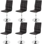 ESSZIMMERSTUHL Braun 6er-Set