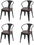 ESSZIMMERSTUHL H10D Braun 4er-Set