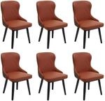 ESSZIMMERSTUHL Rotbraun, Braun 6er-Set