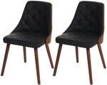ESSZIMMERSTUHL Schwarz 2er-Set