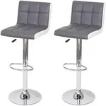 BARHOCKER Grau, Wei&szlig; 2er-Set