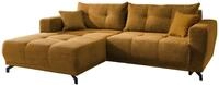 Wohnlandschaft Restato Goldfarben Cord