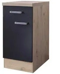 K&uuml;chenunterschrank Anthrazit/Eiche