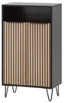 Schuhschrank Hank Eiche/Schwarz