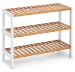 Schuhregal Naturfarben/Wei&szlig;