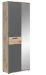 Garderobenschrank Mason ca. 70x200 cm Eiche/Grau