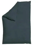 Bettdeckenbezug Woven Satin Dunkelgrau ca. 135-140x200cm