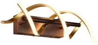 LED-Wandleuchte Sequence Schwarz/Messingfarben max. 22W Wandlampe