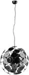 Pendelleuchte Discalgo in Schwarz/Chom max. 40 Watt