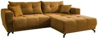 Wohnlandschaft Restato Goldfarben Cord