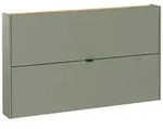 H&auml;ngeschuhschrank Ameca Taupe/Eichefarben