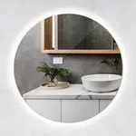LED SPIEGEL 40 cm Runder Kaltwei&szlig; 6500K