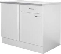 K&uuml;chenunterschrank in Weiss B/H/T: CA: 110/85/57 CM