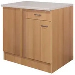 Eckunterschrank in Buchefarbe 'Nano'