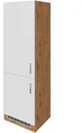 Held K&uuml;hlschrank-Umbauschrank Kombi ca. 60 cm Wei&szlig;/Eiche