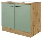 Sp&uuml;lmaschinenschrank Cara ca. 100x85x57 cm Gr&uuml;n/Eiche