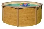 Schwimmbecken RD 132 Wood Braun