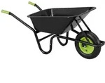SCHUBKARRE Garden schwarz 100L mit Handschuhen