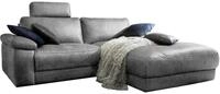 ECKSOFA MOTORISCHER RELAXFUNKTION LOLA Grau Webstoff Relaxfunktion