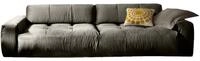SOFA MIT SITZTIEFENVERSTELLUNG PALACE Silber Webstoff Relaxfunktion