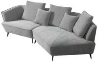 DESIGNSOFA GARBO Grau Webstoff