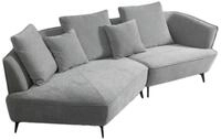DESIGNSOFA GARBO Grau Webstoff