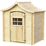 KINDERSPIELHAUS aus Holz - B112xL146xH152 cm/1,1m2 - M550-1