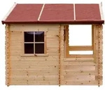 KINDERSPIELHAUS aus Holz - B146xL181xH145 cm/1,1m2 - M501A