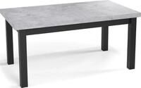ESSTISCH Gemini rechteckig ausziehbar, Grauer Beton 120-160/80/78 cm