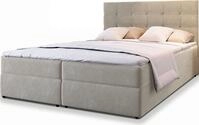 BOXBETT GLOS 160x200 cm mit Matratze und Topper, H2+H3 - Beige