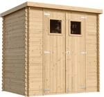 HOLZ-GARTENHAUS mit impr&auml;gniertem BodenB204xL142xH200 cm/ 2,22 m2 - M311+M311G