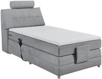 Boxspringbett Palermo elektrisch 120x200cm Hellgrau
