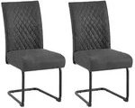Schwingstuhl-Set Maria-XXL 2er-Set Anthrazit