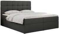 BOXBETT ERNI 180/200 - Dunkelgrau Kunstleder - H3