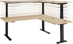 Eckschreibtisch Memphis in Eiche Artisan/Graphitfarben