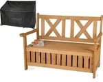 GARTENBANK aus Holz wetterfest mit Stauraum, f&uuml;r Balkon & Garten