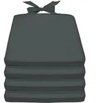 STUHLKISSEN Pia 45/40/5 cm Graphitgrau 4tlg