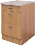 Schubkastenunterschrank Nano ca. 60x89x60 cm Buchefarben