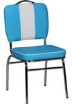 Stuhl Elivis Blau/Wei&szlig;
