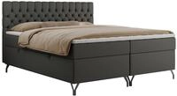 BOXBETT GRIMALDI 160/200 Dunkelgrau Kunstleder - H3