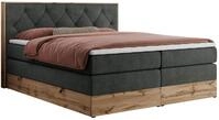 BOXSPRINGBETT VENETO KING 200/200 Dunkelgrau Struktur - H3
