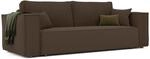 SOFA mit Schlaffunktion und Bettkasten, Braun