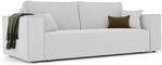 SOFA 3-Sitzer mit Schlaffunktion und Bettkasten, Creme