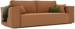 SOFA mit Schlaffunktion und Bettkasten, Senfgelb