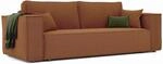 SOFA mit Schlaffunktion und Bettkasten, Ziegelrot