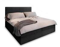 BOXBETT PISA 180x200 cm mit Matratze und Topper - Schwarz